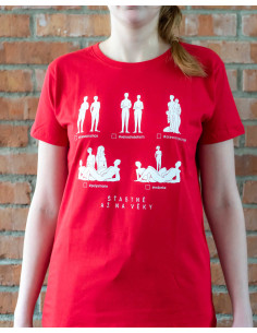tričko Šťastně až na věky - Vztahové piktogramy 2