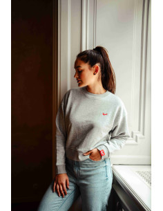 Dámská Cropped mikina - grey 2