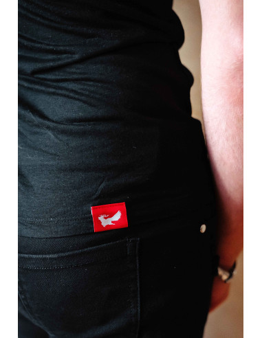 Unisex vegan tričko z organické bavlny černé