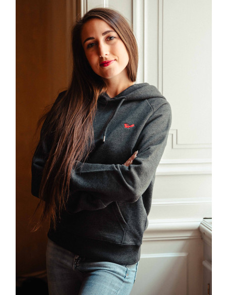 Dámská mikina Trigger s kapucí šedá