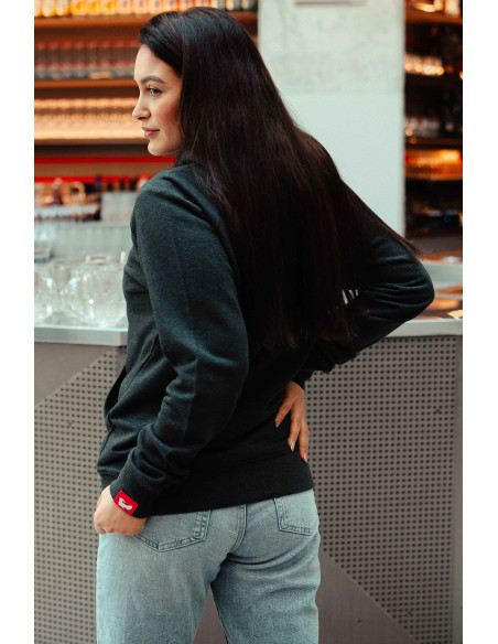 Dámská mikina Trigger s kapucí šedá